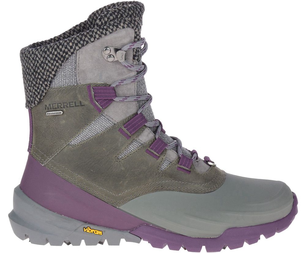 Botas Senhora - Merrell Thermo Aurora 2 Mid Shell Waterproof - Cinzentas - RAE859324